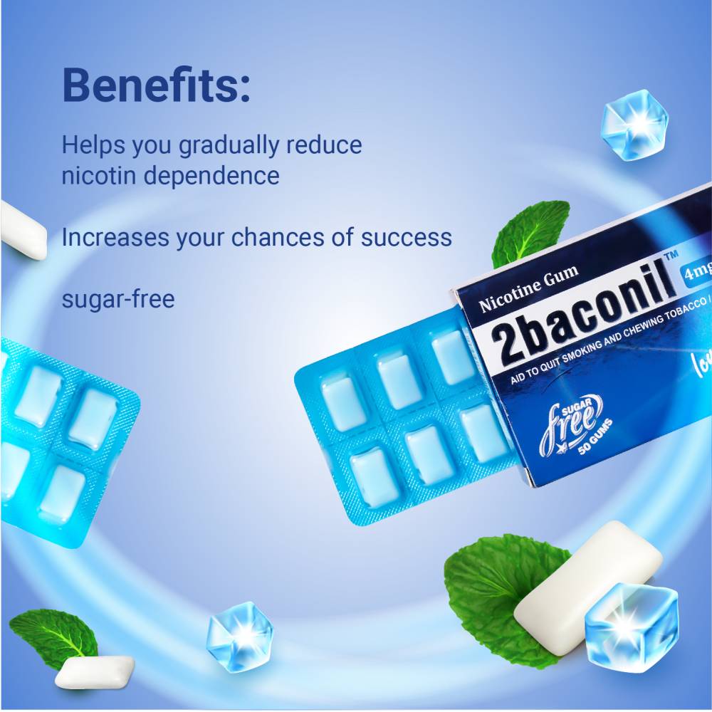 2baconil Nicotine Gum N50