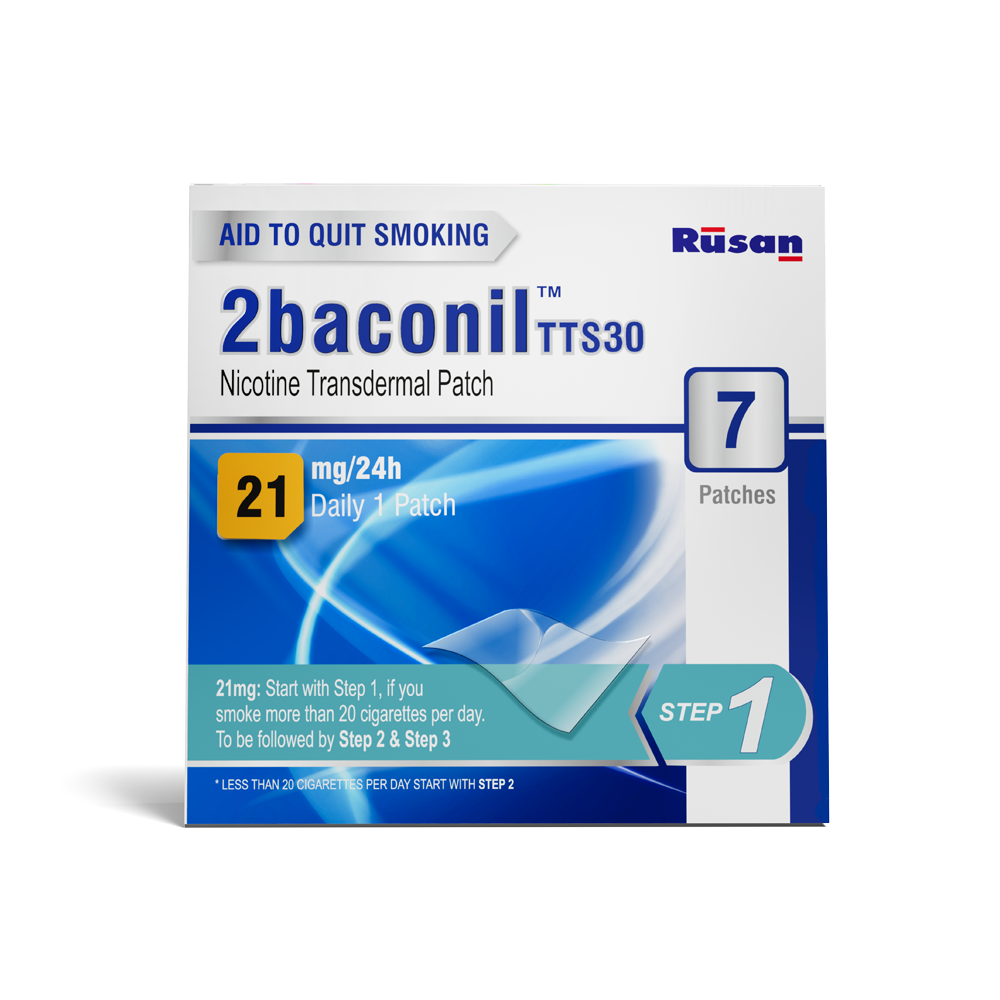 2baconil Nicotine Patch (21mg, 14mg and 07mg)