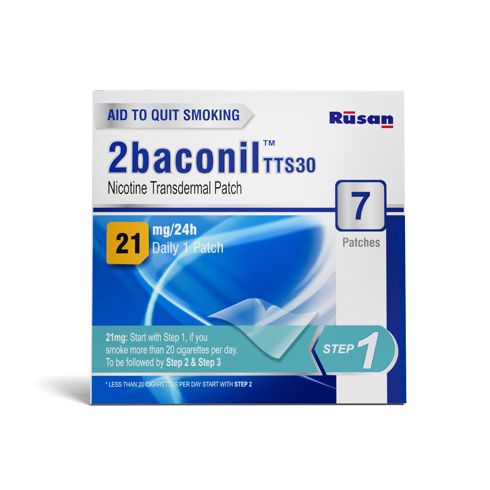 2baconil Nicotine Patch 21mg (Pack of 3)