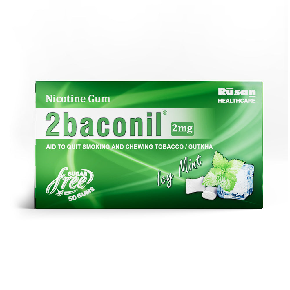 2baconil Nicotine Gum 2mg (Pack of 4)