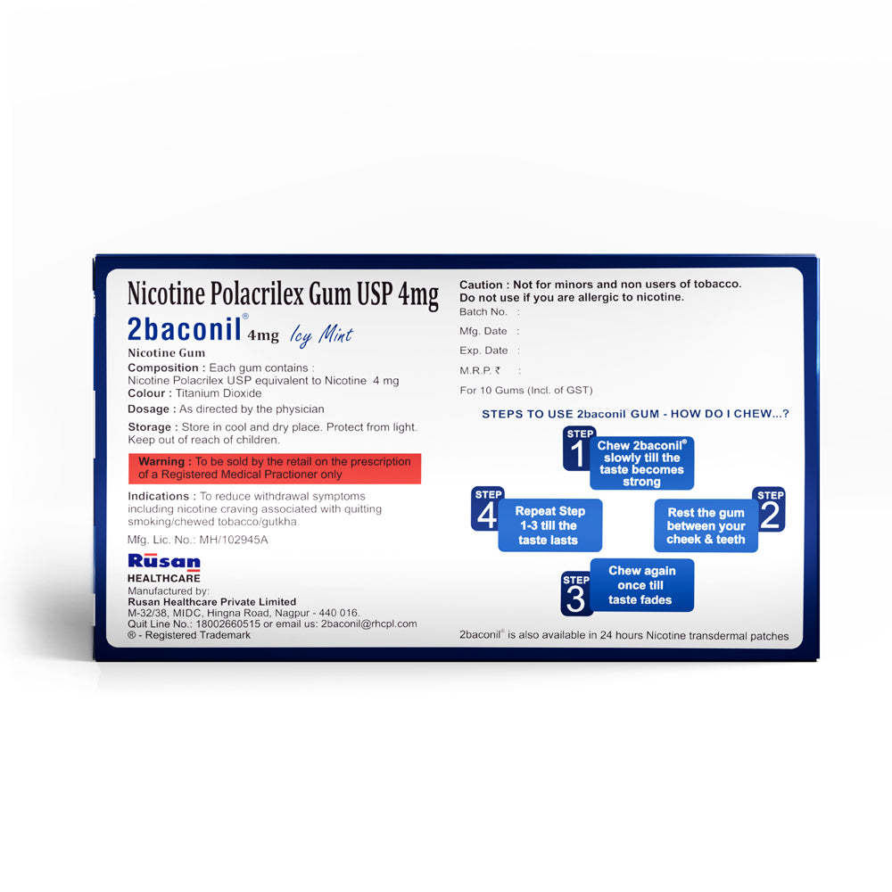 2baconil Nicotine Gum N50