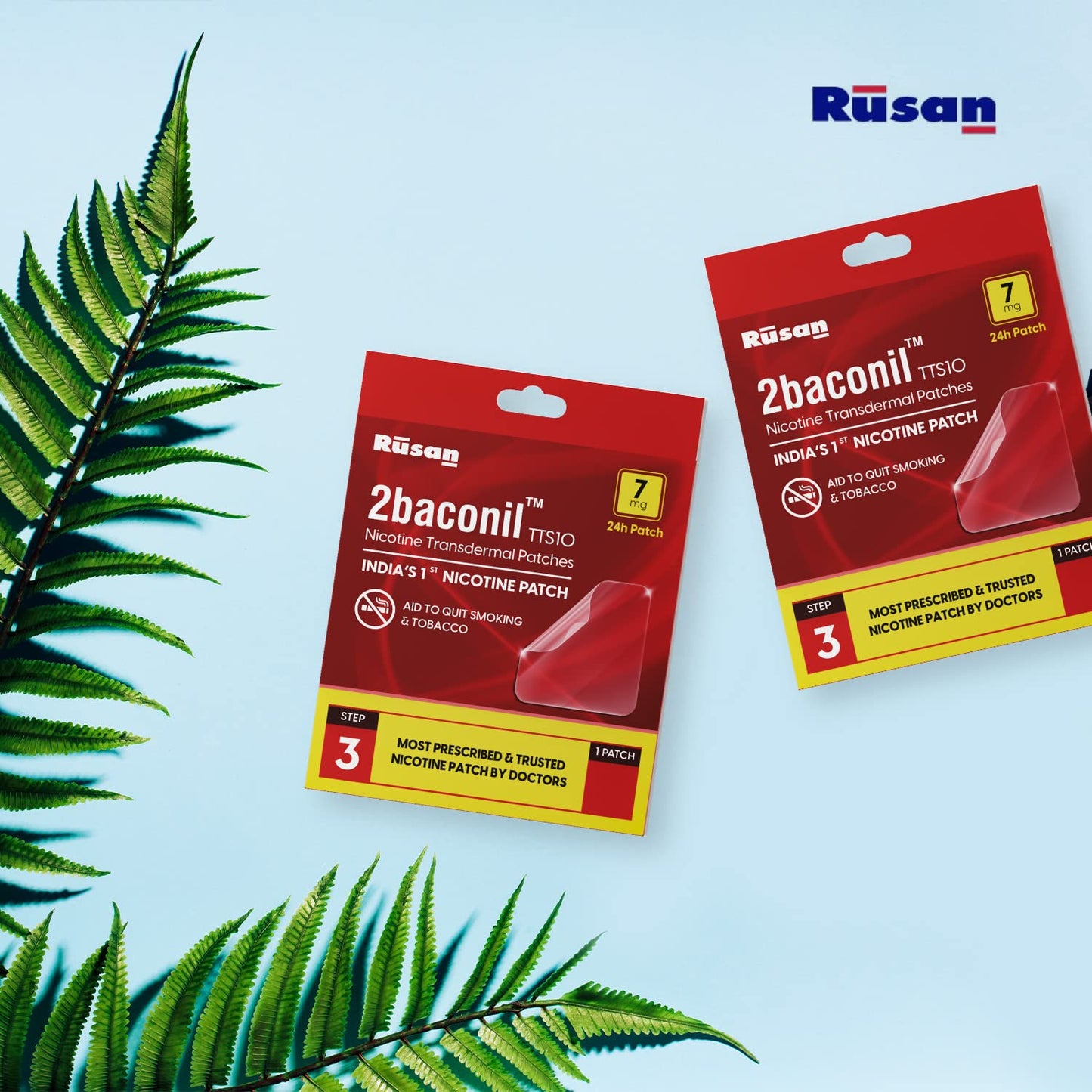 2baconil Nicotine Patch 7mg Step 3 (Trial Pack of 3)