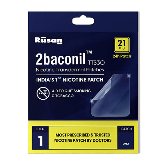 2baconil Nicotine Patch 21mg Step 1 (Trial Pack of 3)