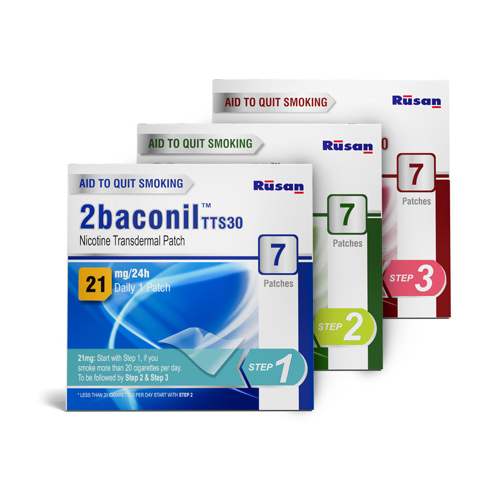2baconil Nicotine Patch (21mg, 14mg and 07mg)