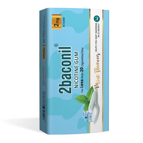 2baconil gums, 2mg, Mint flavour - tin, 30 gums