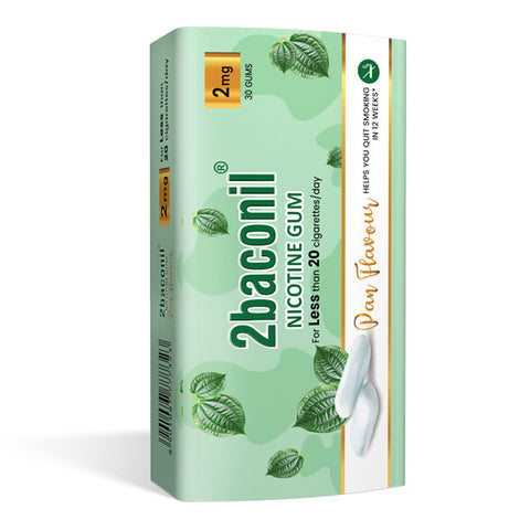 2baconil gums, 2mg, Paan flavour - tin, 30 gums