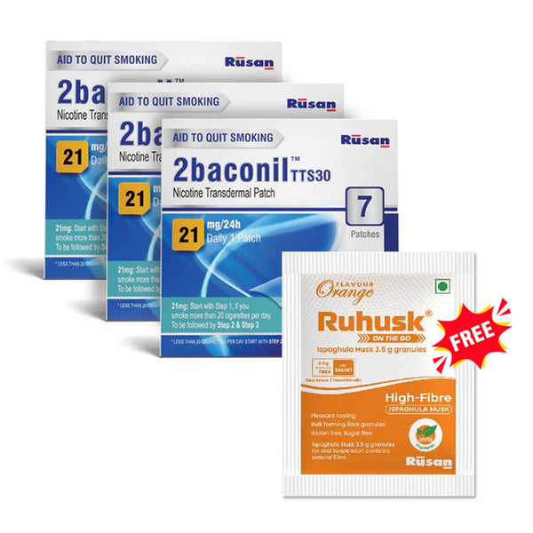 2baconil Nicotine Patch <br> 21mg (Pack of 3)