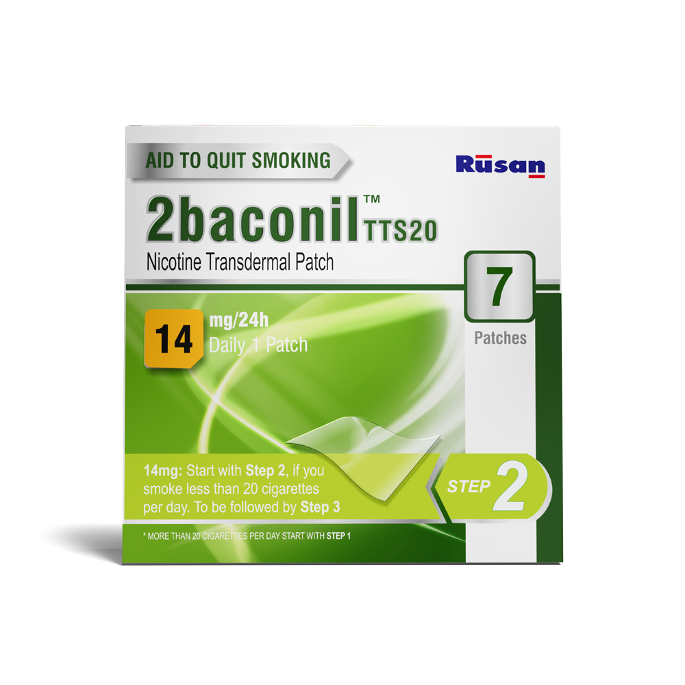 2baconil Nicotine Patch (21mg, 14mg and 07mg)