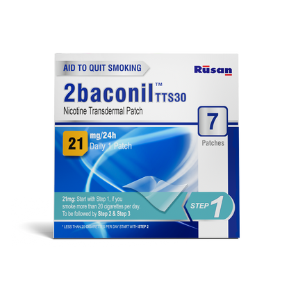 2baconil Nicotine Patch (21mg, 14mg and 07mg)