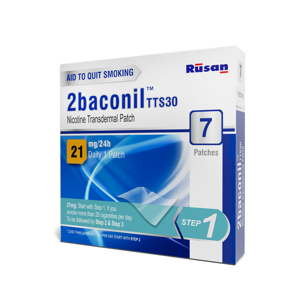 2baconil Nicotine Patch 21mg (Pack of 3)