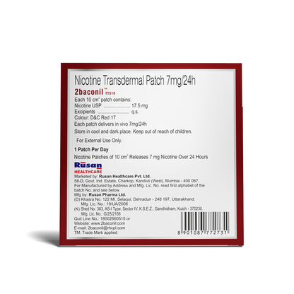2baconil Nicotine Patch 7mg (Pack of 3)