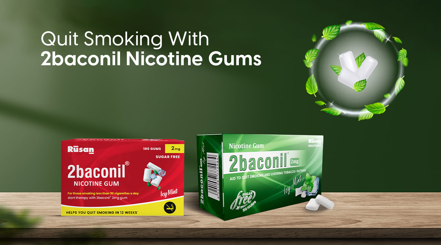Quit Smoking with 2baconil Nicotine Gums