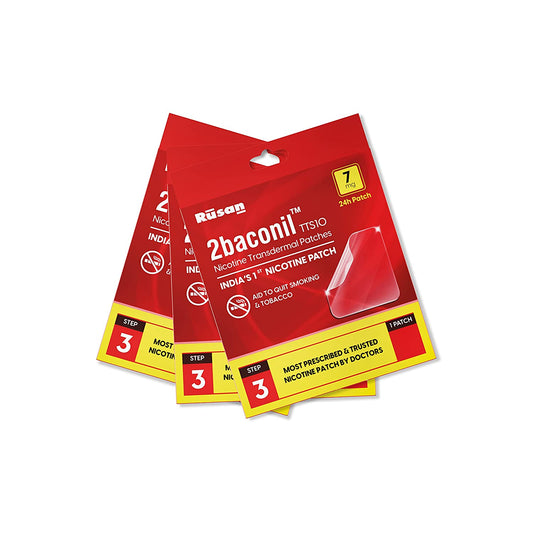 2baconil Nicotine Patch 7mg Step 3 (Trial Pack of 3)