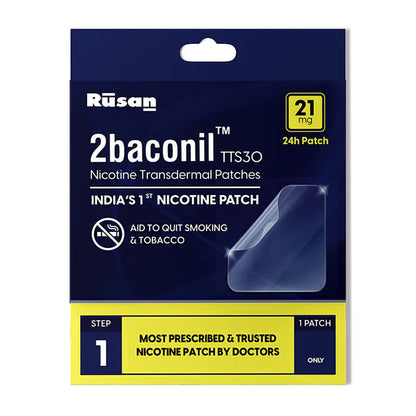 2baconil Nicotine Patch 21mg Step 1 (Trial Pack of 3)