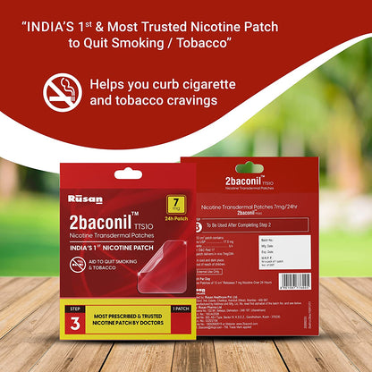 2baconil Nicotine Patch 7mg Step 3 (Trial Pack of 3)
