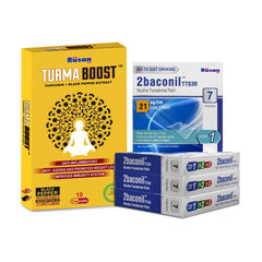 2baconil Nicotine Patch 21mg (Pack of 4) + FREE Turmaboost ( Pack of 1)
