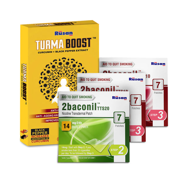 3 months Therapy - For less Than 20 Cigarettes with FREE Turmaboost