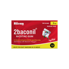 2baconil Nicotine Gum 2mg N100  <br> (Pack of 1)