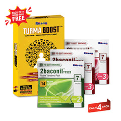 3 Months Therapy – For less than 20 Cigarettes with FREE Turmaboost ( pack of 2)
