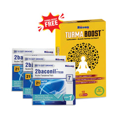 2baconil Nicotine Patch 21mg (Pack of 3) + Free Turmaboost ( Pack of 1)