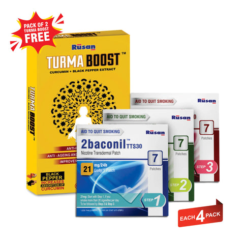 3 Months Therapy - For more than 20 Cigarettes with FREE Turmaboost ( pack of 2)