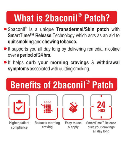 2baconil Nicotine Patch 21mg (Pack of 4)
