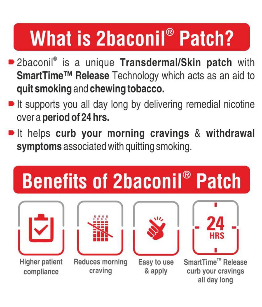 2baconil Nicotine Patch 14mg (Pack of 4)