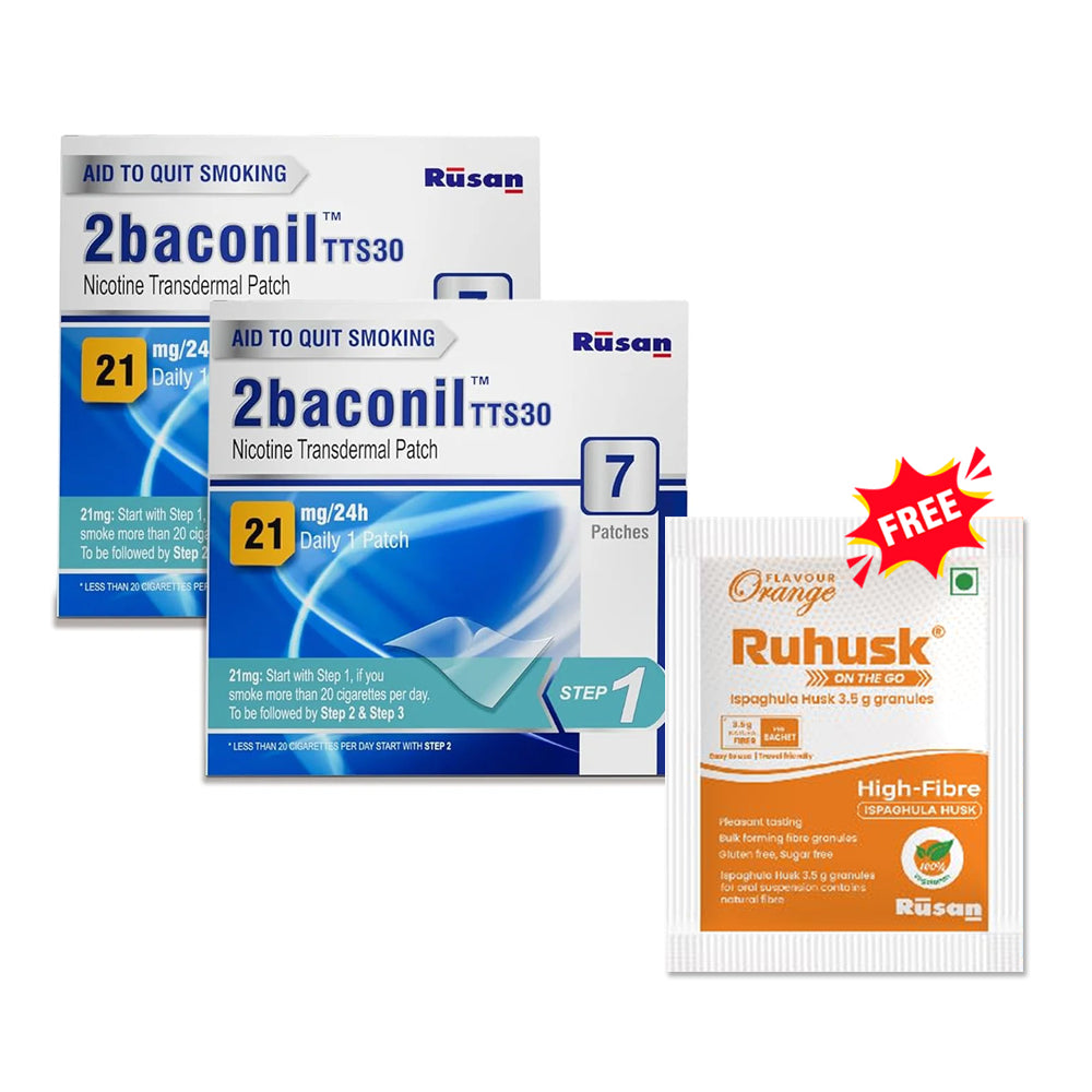 2baconil Nicotine Patch 21 mg, pack of 2